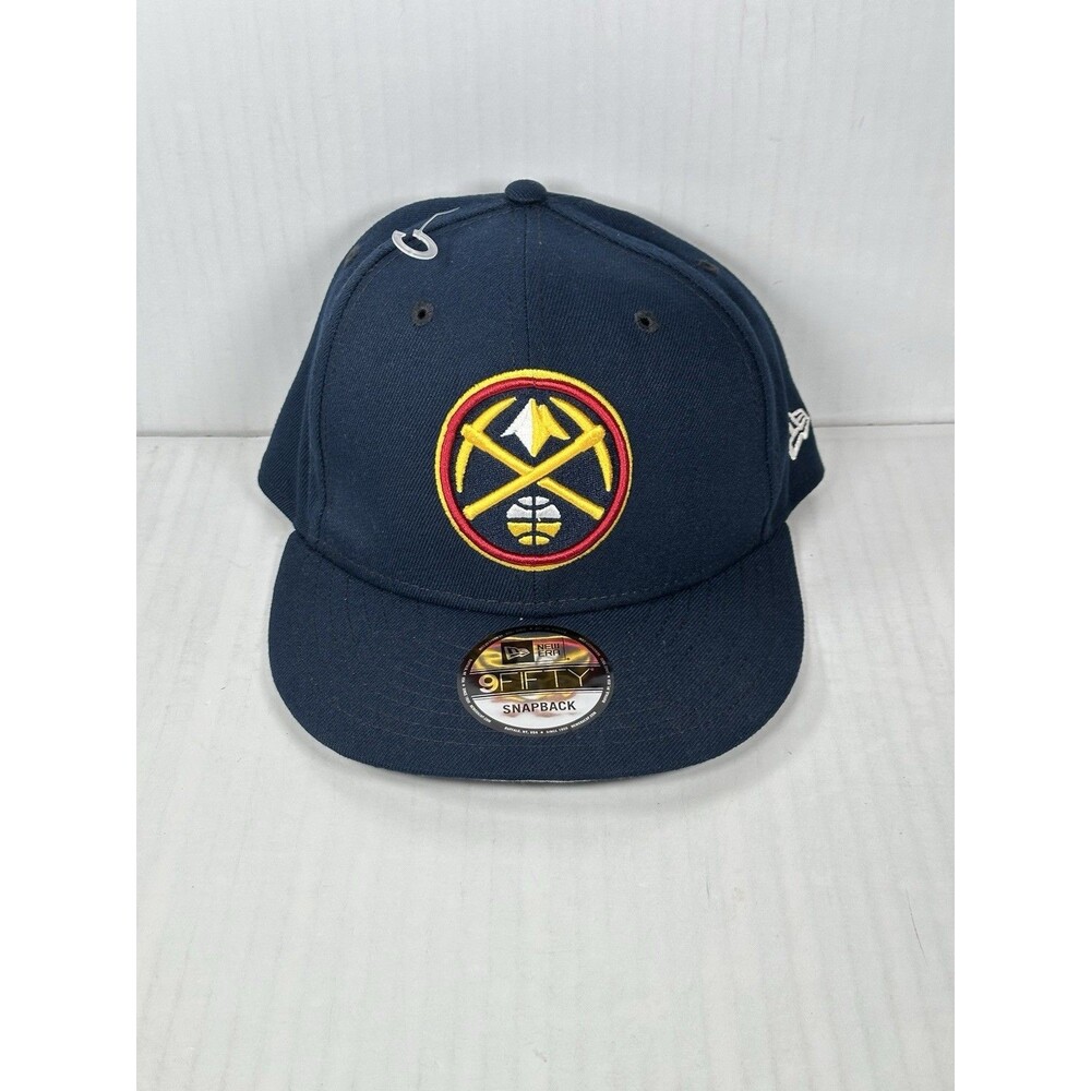 New Era 9FIFTY NBA Denver Nuggets Logo Blue Adjustable SnapBack Hat Cap NWT OSFA